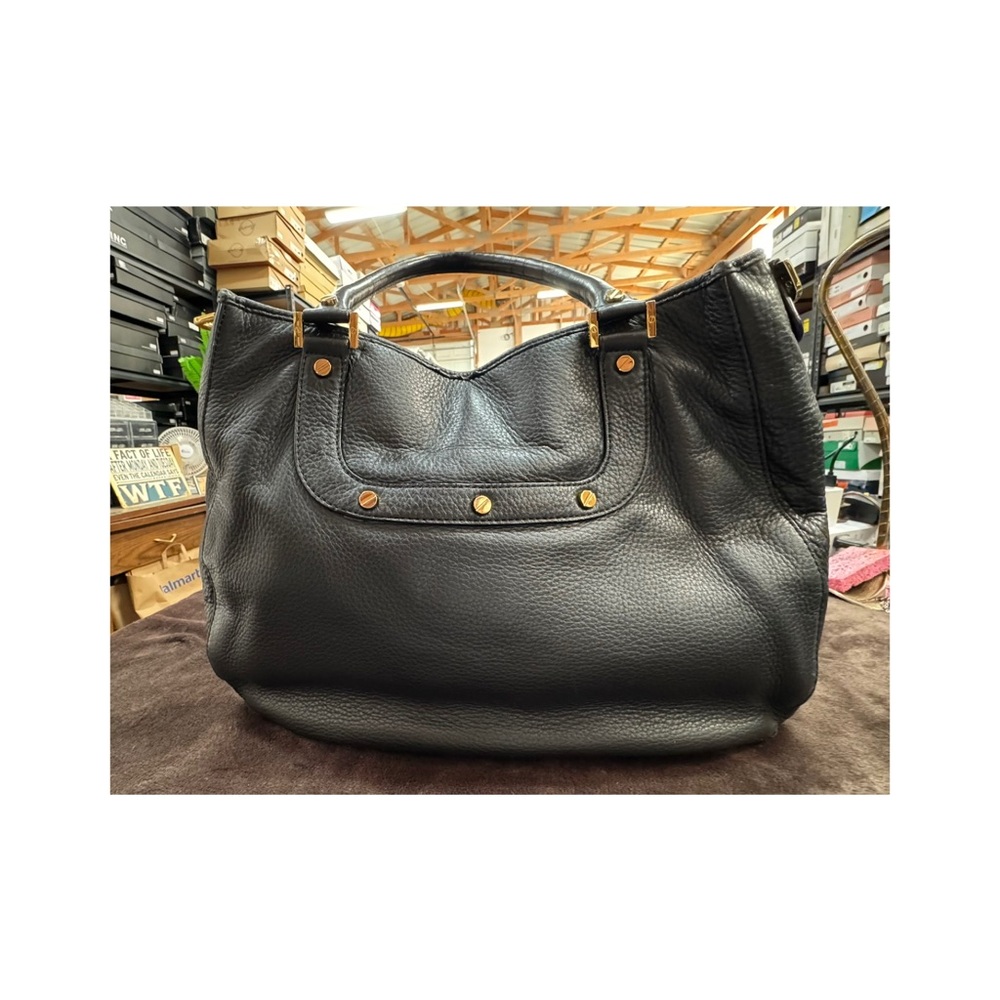 Tory Burch Leather top handle shoulder bag with huge Tory church logo - Picture 3 of 8